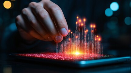 Futuristic Technology: Holographic Data Interaction in a Digital World