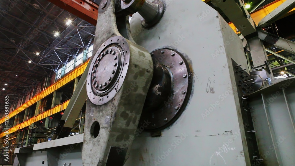 Poster the essential advanced industrial machinery component utilized in modern factory operations. stock c