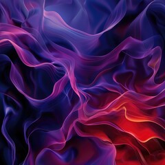 Obraz premium Abstract art with flowing lines and vibrant purple and red hues