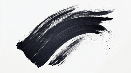 Dynamic black brush stroke art creative studio abstract design modern environment artistic perspective visual expression for seo