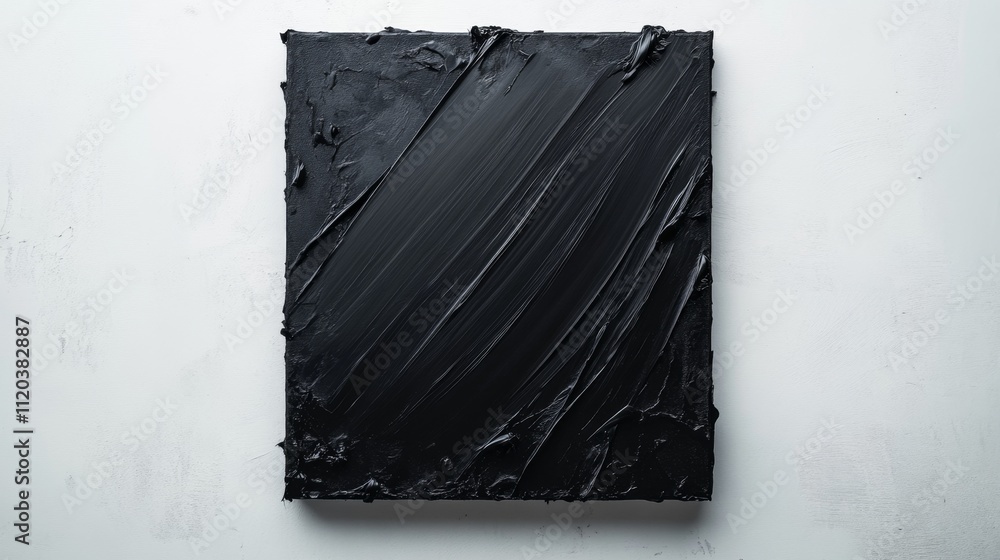 Poster artistic expression through abstract black canvas gallery space visual art contemporary environment 