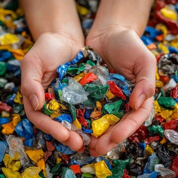 Reciclaje como concepto de mejoramiento del planeta y crisis clim&aacute;tica, pl&aacute;sticos que tienen una segunda vida renovable.