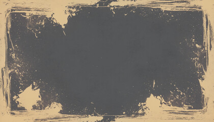 Grungy vintage frame with distressed texture and dark background for retro design elements