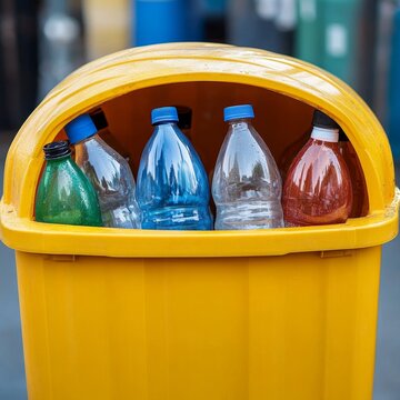 Reciclaje como concepto de mejoramiento del planeta y crisis clim&aacute;tica, pl&aacute;sticos que tienen una segunda vida renovable.