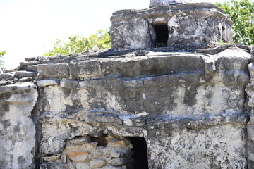 Ancient ruins on Caribbean Island