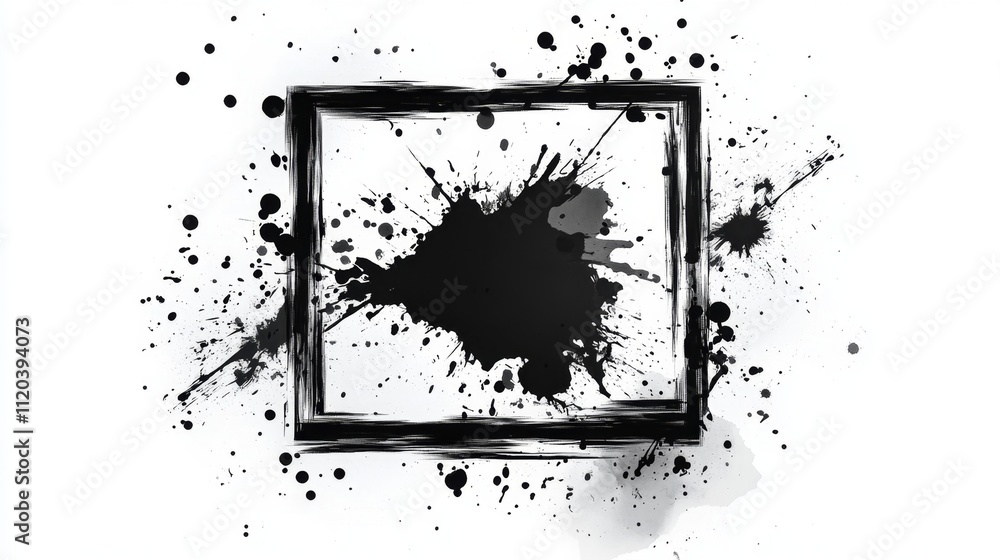 Poster dynamic abstract art creation studio digital art creative space close-up modern expressionism for se