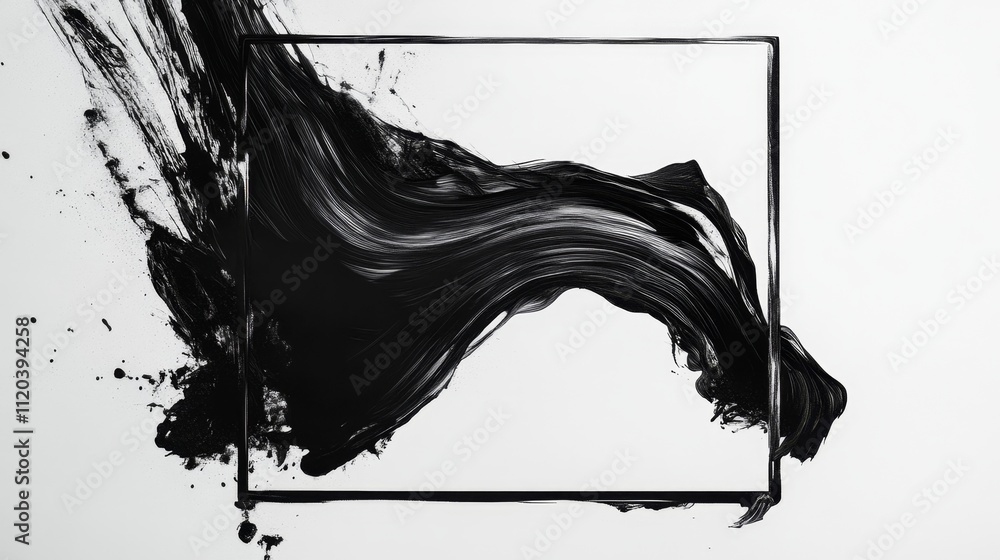 Poster dynamic abstract art creation studio digital artwork minimalist environment artistic perspective exp