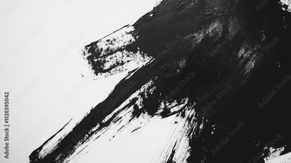 Poster dynamic abstract art creation process studio environment digital artwork modern aesthetic close-up p