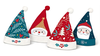 "unique and creative santa hat ideas for christmas celebrations, christmas eve parties, and spreading festive cheer all season long"