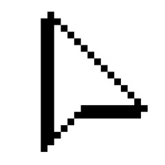 Cursor icon arrow flat style vector for design project