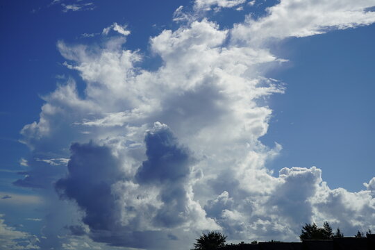 blue sky with clouds