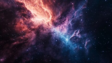 Fototapeta premium Vast Stellar Nebula Shimmering in the Cosmos - made with Generative AI