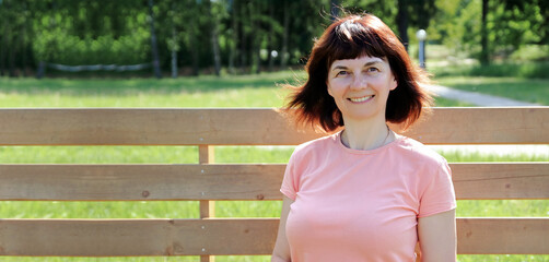 portrait of a woman on vacation