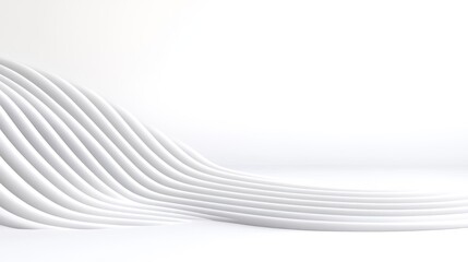 Abstract white waves creating a smooth, minimalist background.