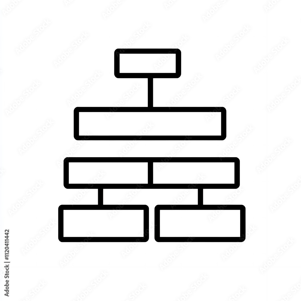 Poster simple hierarchy chart