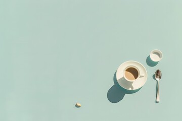 Collection of modern gadgets and accessories arranged on a light blue surface showcasing technology and personal items in a neat layout