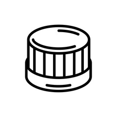 Bottle cap icon Thin line art collection