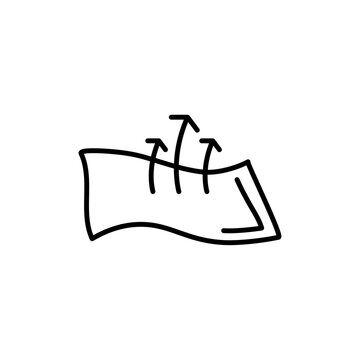 recommend clip art: Breathable fabric icon Thin line art collection