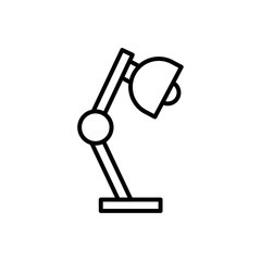 Desk lamp icon Thin line art collection
