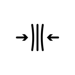 Elastic icon Thin line art collection