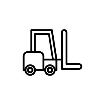 recommend clip art: Forklift icon Thin line art collection