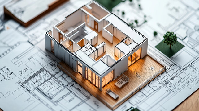 A floor plan of a passive house design