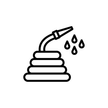 recommend clip art: Hose icon Thin line art collection