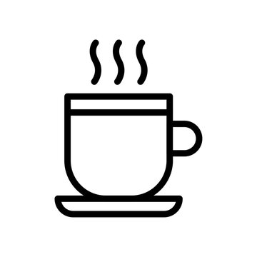 recommend clip art: Hot drinks icon Thin line art collection