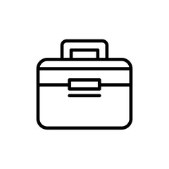 Laptop bag icon Thin line art collection