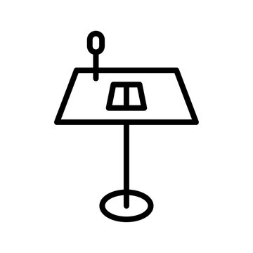 recommend clip art: Keynote presentation icon Thin line art collection