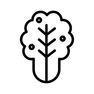 recommend clip art: Kimchi icon Thin line art collection