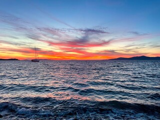 Sunset Over Mykonos Greece