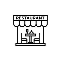 Resturant icon Thin line art collection
