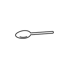 Spoon icon Thin line art collection
