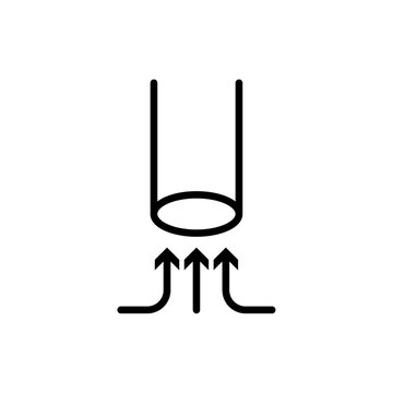 recommend clip art: Suction process icon Thin line art collection