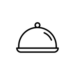 Tray of Food Icon Thin line art collection