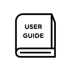 User guide book icon Thin line art collection