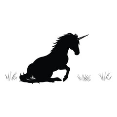 Silhouette of a Unicorn