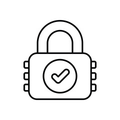 Padlock  vector icon