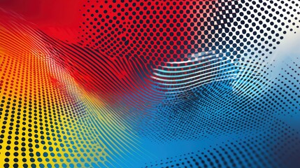 Fototapeta premium Abstract Colorful Halftone Pattern: A Dynamic Visual Experience