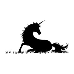 Silhouette of a Unicorn