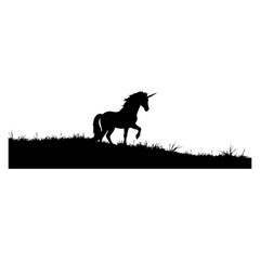 Silhouette of a Unicorn
