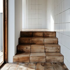 Contemporary Loft Staircase with Natural Light