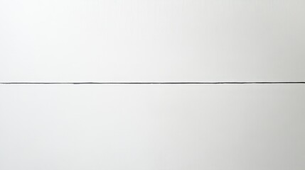 Minimalist Black Line Dividing White Surface - Abstract Clean Design