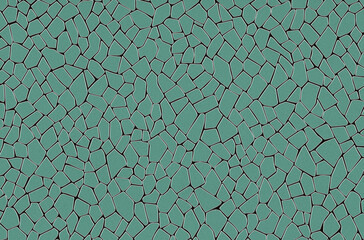 Aquamarine floor texture with an illustration forming stones, creating a visually appealing pattern