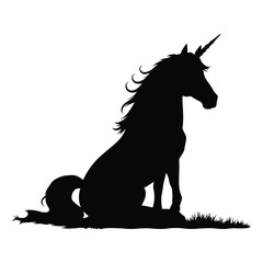 Silhouette of a Unicorn