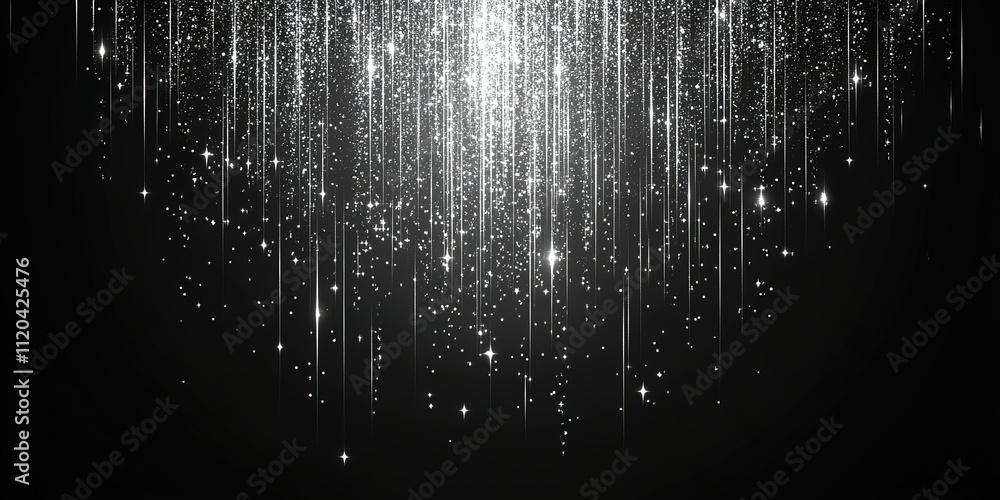 Poster stunning display of shimmering light strands creating an enchanting atmosphere for festive occasions