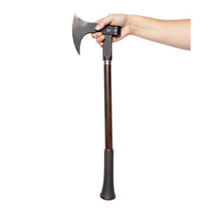 hand holding a Axe isolated on transparent background, Axe PNG