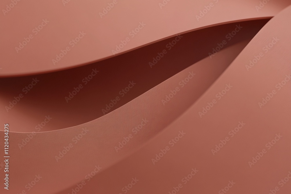 Poster smooth peach waves abstract background. soft flowing backdrop. modern minimalist design. mocha mouss