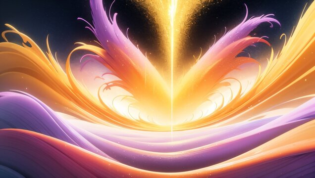 Abstract paintings of flowers sunlight clouds skies rainbow drops elegant beauty